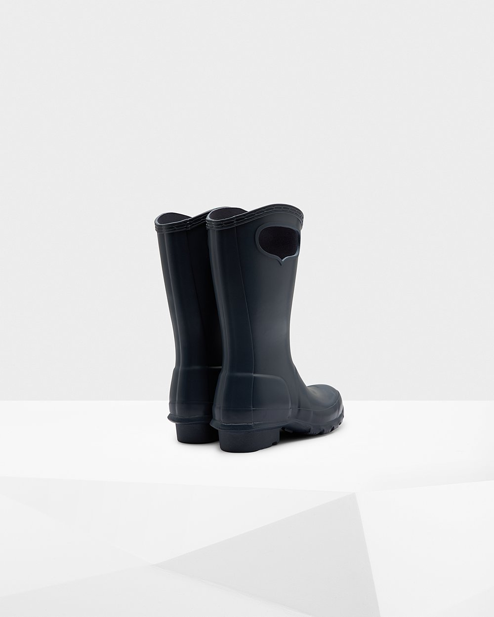 Bottes de Pluie Hunter Original Grab Handle Enfant Bleu Marine ACWVSEU-62